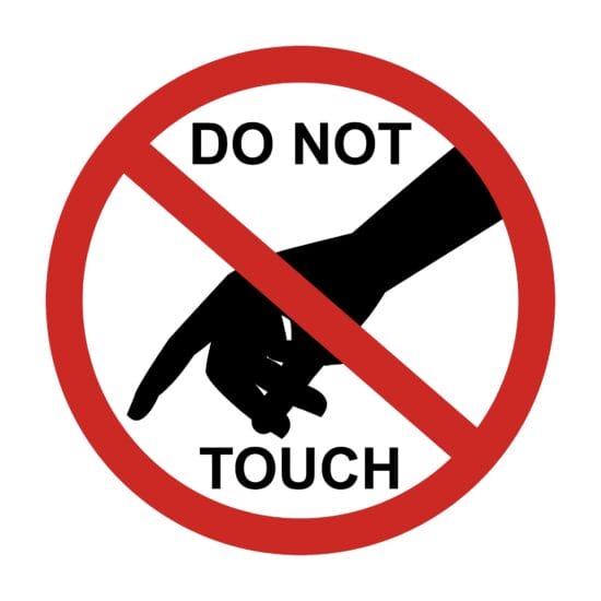 Avoid Touching Anything